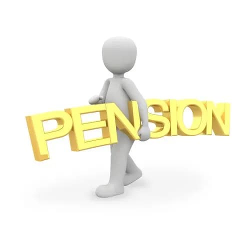 man carying a pension letters