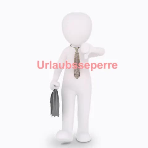 urlaubssperre for office workers