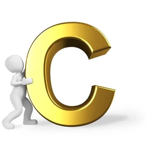 man punshing letter c