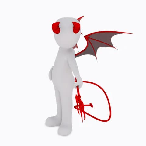 dressed with a devil costume 11