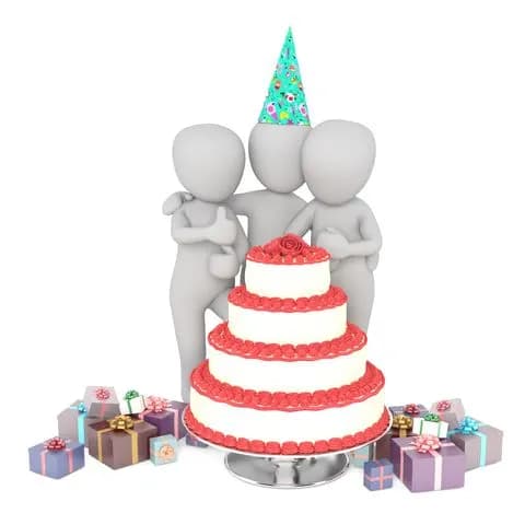 anniversary cake with roses