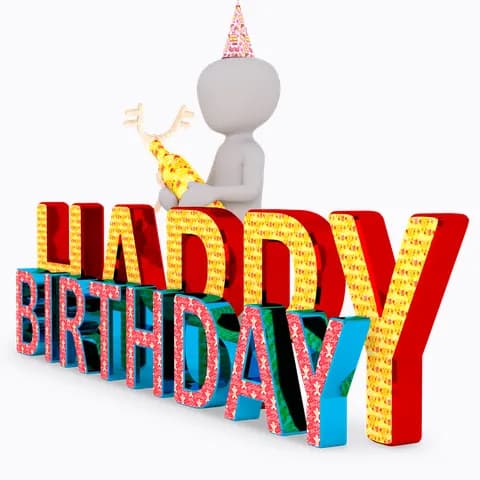 big happy birthday letters 3dman 3
