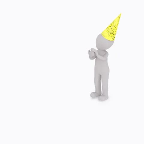 man with smily hat