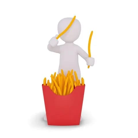 eat fast food french fries