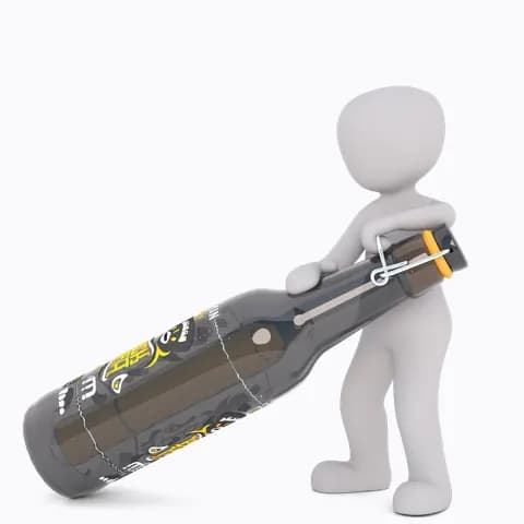 open the bottle of beer