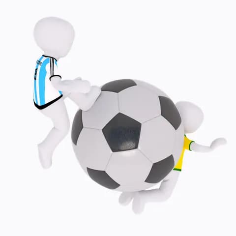 running over a huge football