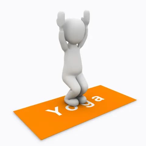 doing yoga on a yoga mat 4