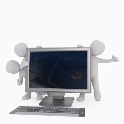men fixing a computer 1 