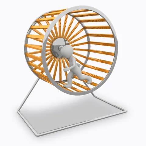 running in a hamster wheel of life 2